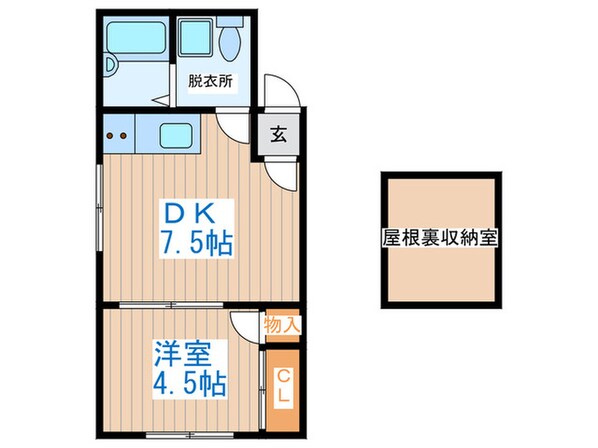 クララハイツの物件間取画像